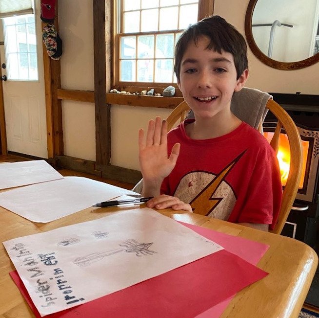student staying connected Kurn Hattin