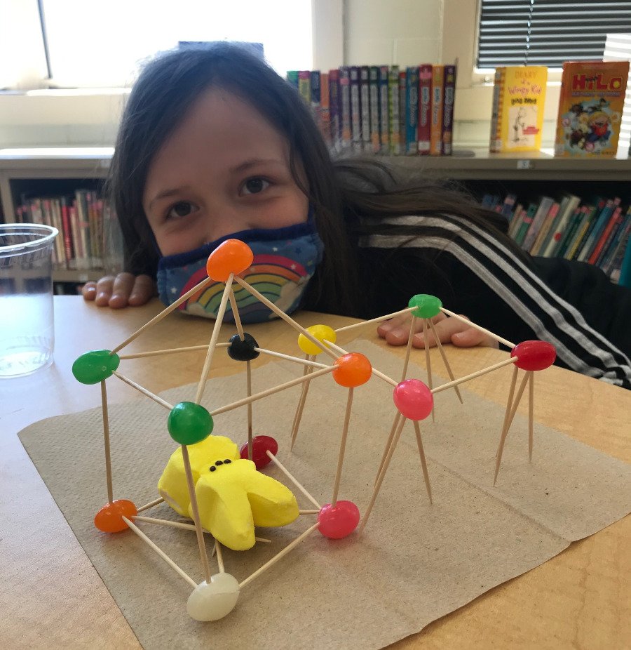 The Kurn Hattin children demonstrate the many creative options one has with Peeps, jelly beans, and toothpicks!
