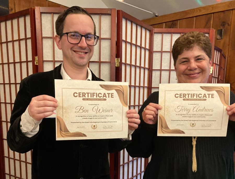 The Greater Falls Regional Chamber Honored Two Kurn Hattin Employees Who Create Magic in the Community