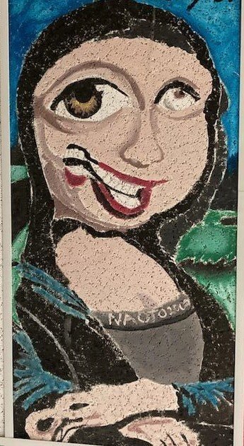 An abstract mona lisa